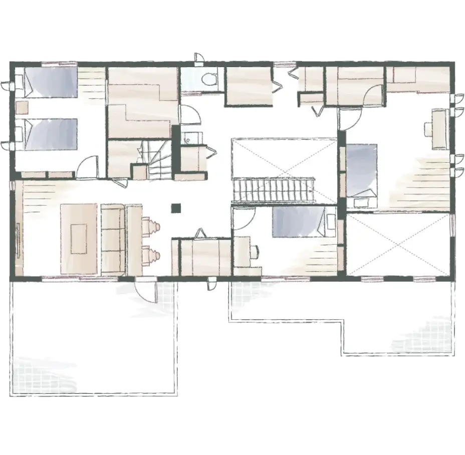 2階の間取り図面