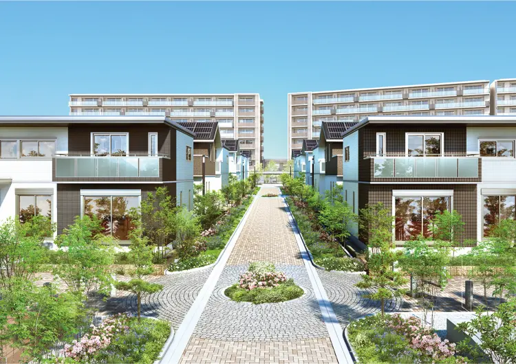 美しい分譲地のまちなみ