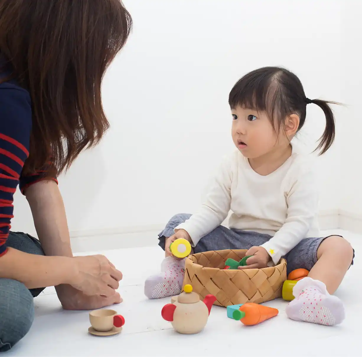 親子でいっしょに片づけやすい環境をつくろう。