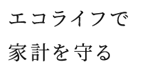 ZEH採用でエコロジー