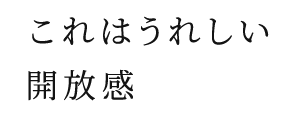 開放感をうむハイサッシ