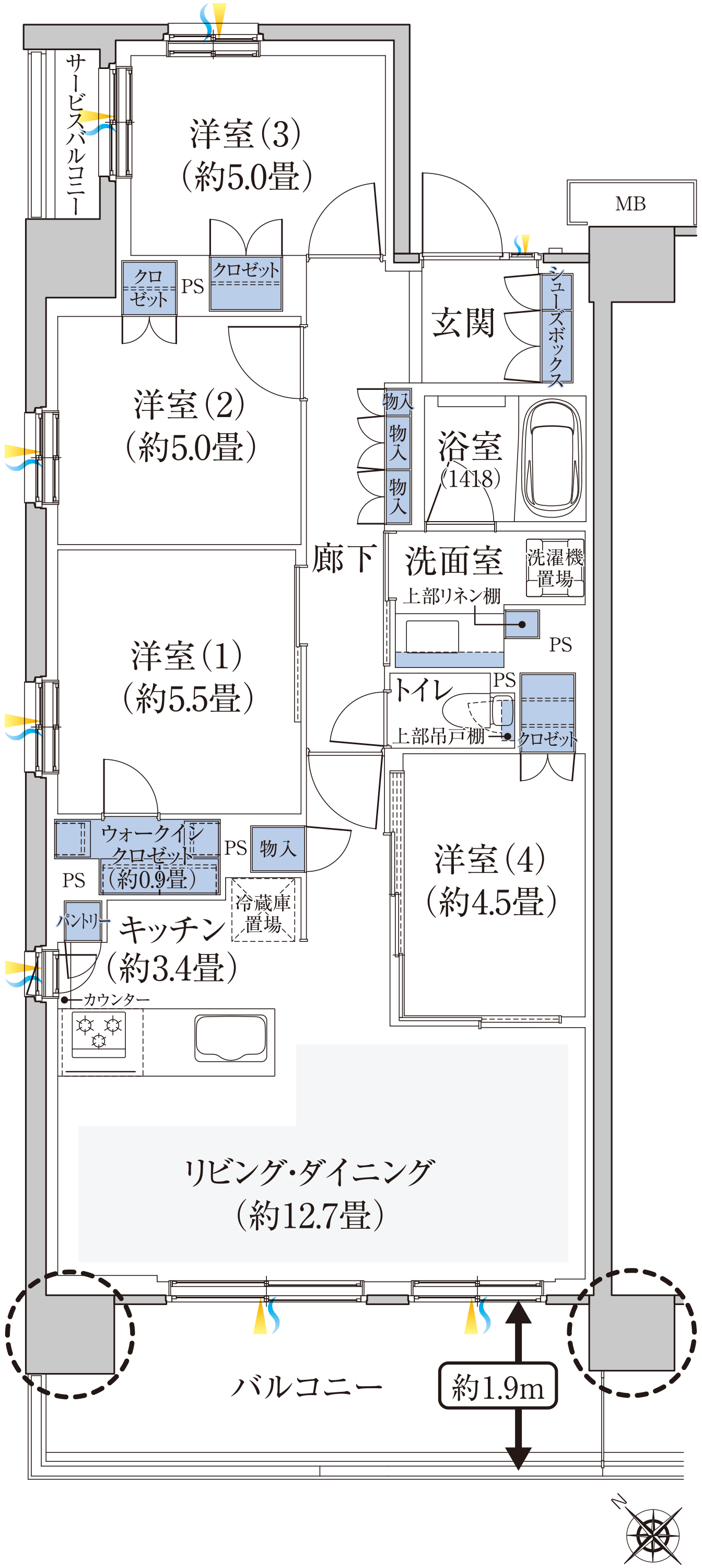 A TYPE 間取り図