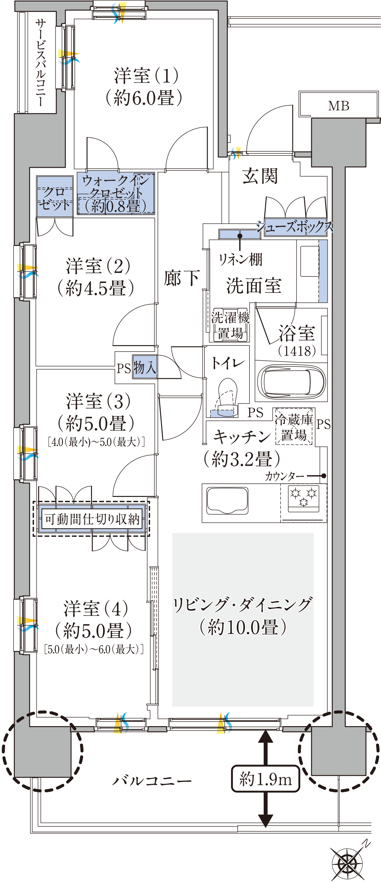 E TYPE 間取り図