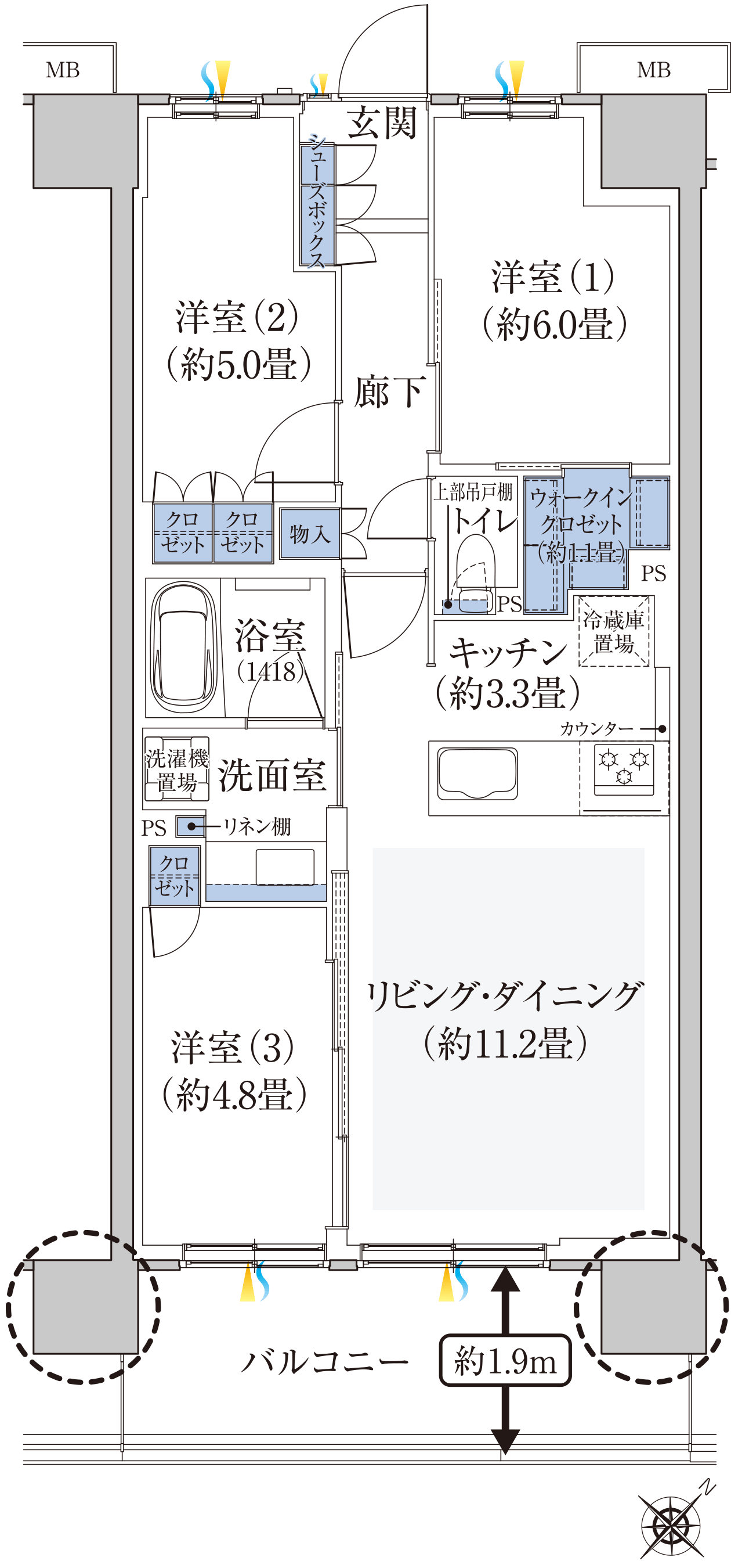 J TYPE 間取り図