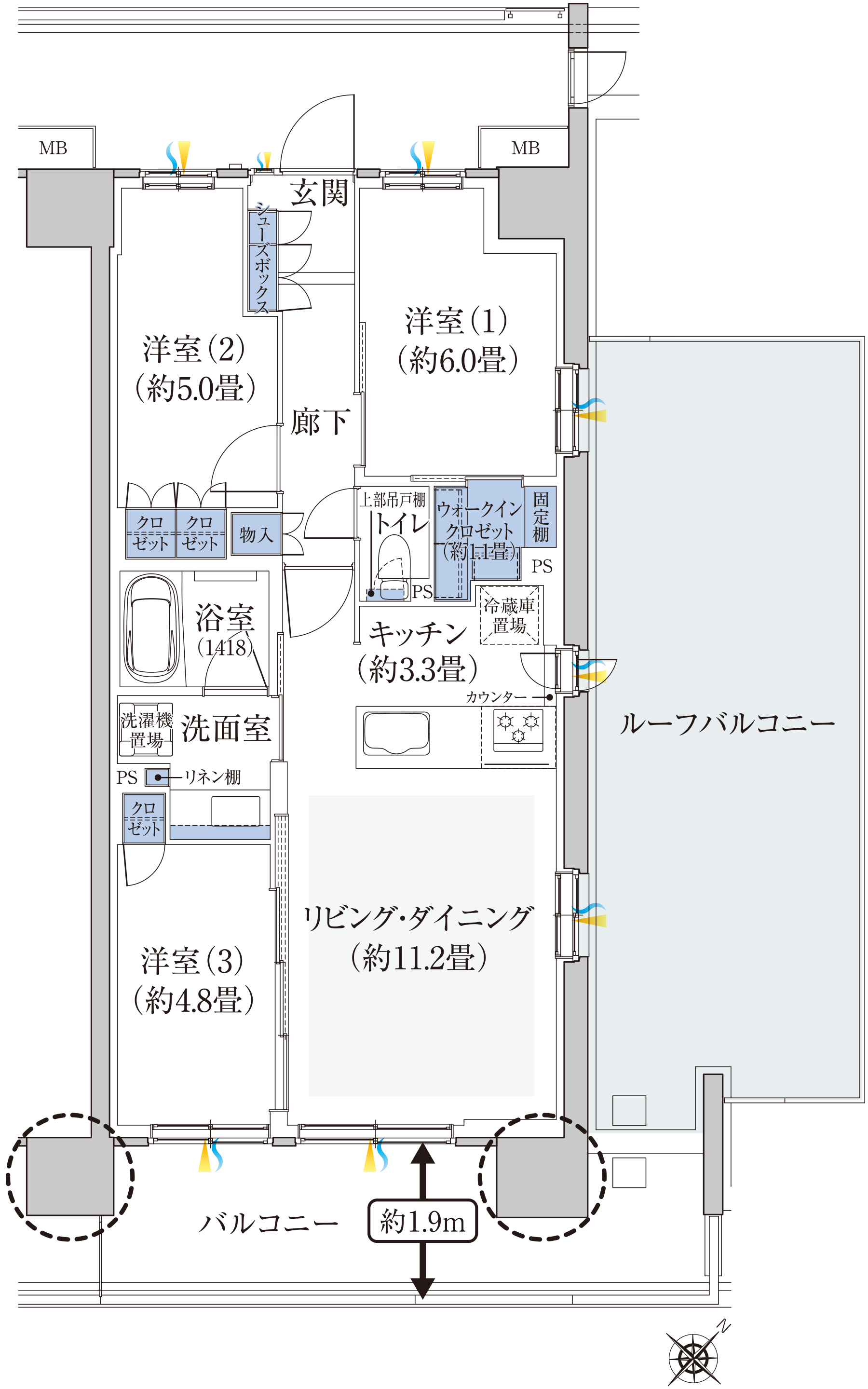 Jr TYPE 間取り図